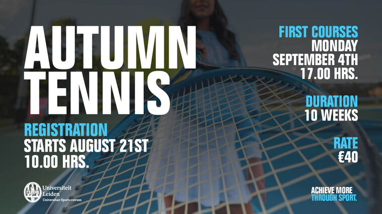 Autumn Tennis Courses are coming soon!