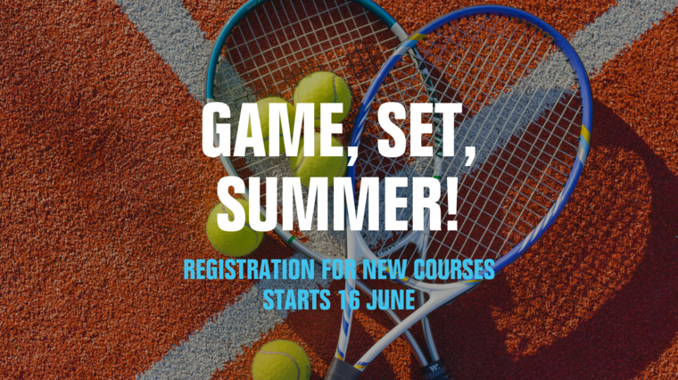 Zomertenniscursussen 2025 – Schrijf je in vanaf 16 juni