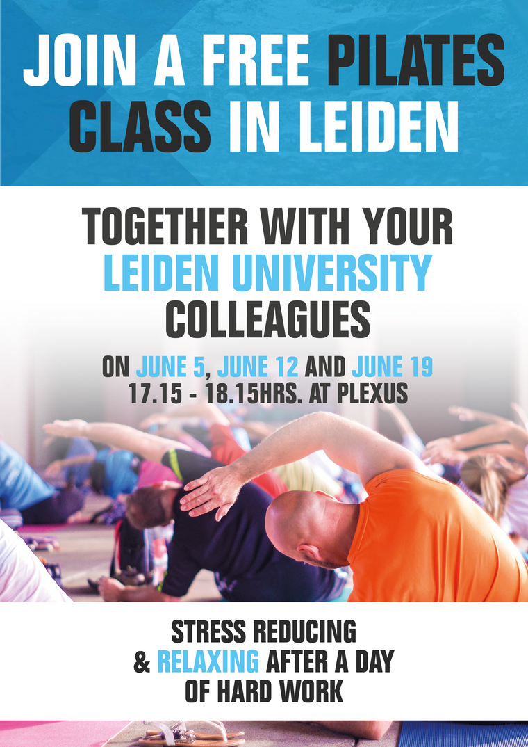 Sign up for a free Pilates class in the center of Leiden together with your Leiden University colleagues!