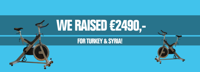 We raised €2490,- for Turkey & Syria!