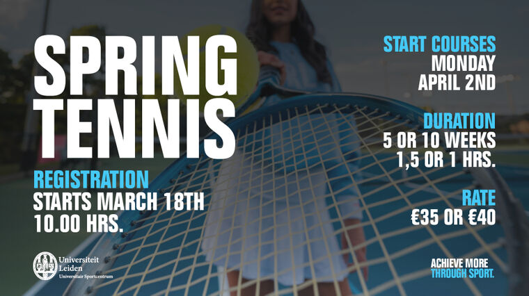 Spring Tennis Courses are coming soon!