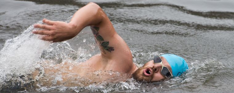 NK Studenten Open Water Zwemmen in Leiden
